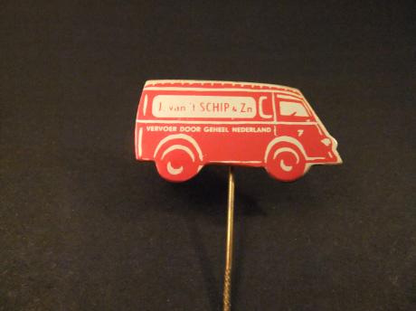 Renault Goelette lichte bestelwagen ( J van t'Schip) vervoer door heel Nederland
